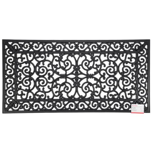 Wholesale BLACK IRON RUBBER DOOR MAT 24x48''