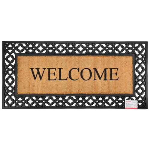 Wholesale RUBBER MOLDED BRUSH COIR MAT 22X47