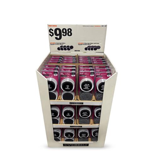 Wholesale EVERBILT 8PK 4-3/4'' FURNITURE SLIDERS & SLIDERS WITH SOCKS NO BIG BOX STORES