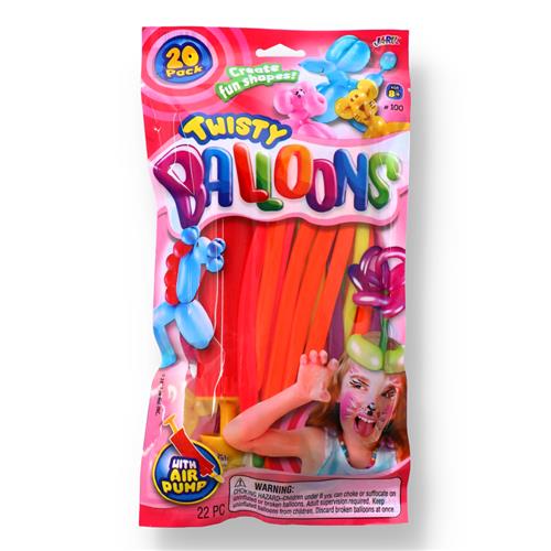 Wholesale 20ct TWISTY BALLONS WITH PUMP