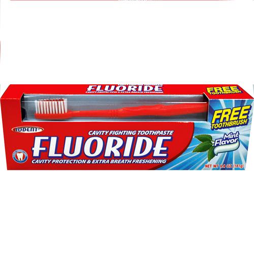Wholesale USE #10101A - UEC Fluoride Mint Toothpaste w/Toothbrush (Colgate)