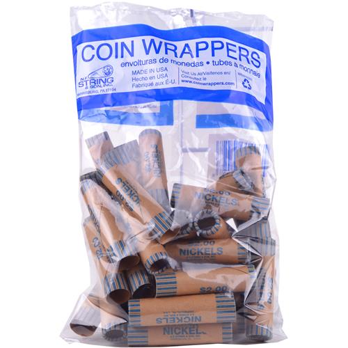 Wholesale Crimped Nickel Coin Wrappers in Bag
