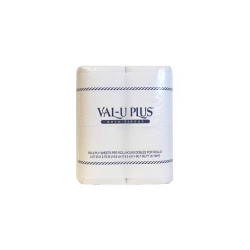 Wholesale VAL-U- PLUS Bath Tissue 2 ply 150 sheets. 4 pack