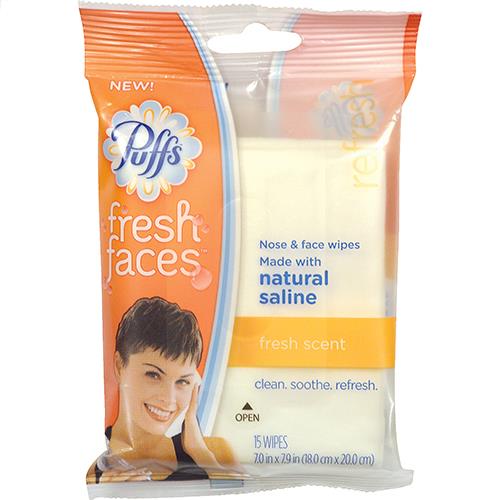 Wholesale Z15CT FRESH SCENT FACE WIPES