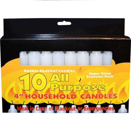 Wholesale 4" All Purpose Candle 10 CT GLW