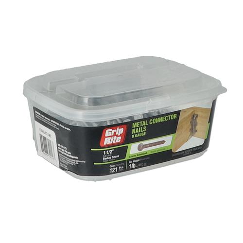 Wholesale GRIP-RITE 1LB METAL CONNECTOR NAILS 1-1/2'' 9 GAUGE GALVANIZED