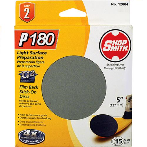Wholesale Z15pk 5"" PSA SANDING DISCS 180 GLW