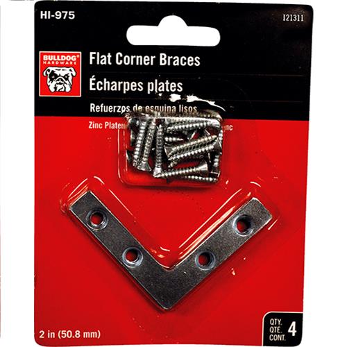 Wholesale Z4pk 2"" FLAT CORNER BRACES GLW