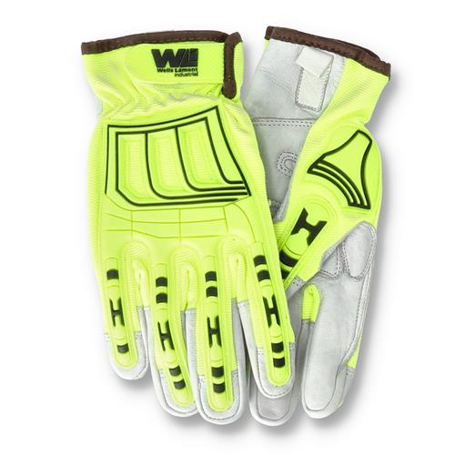 Wholesale WELLS LAMONT HIGH VISIBILITY NEON WORK GLOVE LARGE SOME STAINING