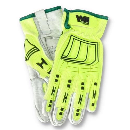 Wholesale WELLS LAMONT HIGH VISIBILITY NEON WORK GLOVE MEDIUM SOME STAINING