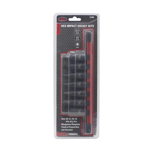 Wholesale 7PC 1/2" DRIVE HEX BIT IMPACT SOCKETS ON RAIL
