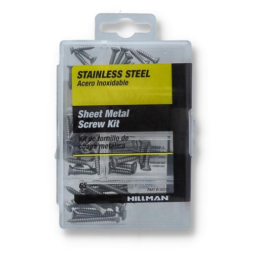 Wholesale HILLMAN 65PC STAINLESS STEEL SHET METAL SCREW KIT