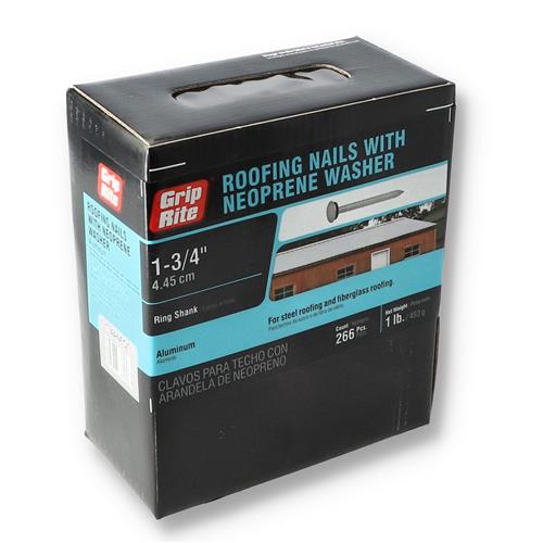 Wholesale GRIP-RITE 1LB ROOFING NAIL WITH NEOPRENE WASHER 1-3/4''