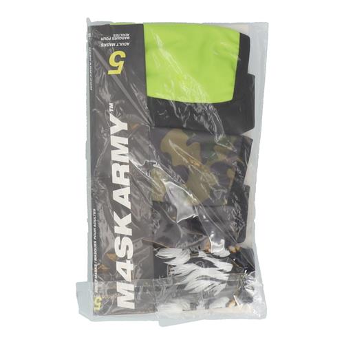 Wholesale 5PK 2 PLY CLOTH FACE MASK CAMO ASSORTMENT YOUNG ADULT
