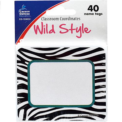 Wholesale Z40CT WILD STYLE NAMETAGS
