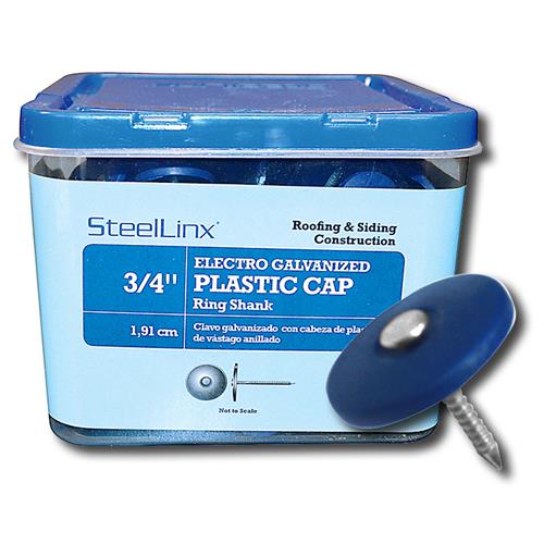 Wholesale Z1LB PLASTIC CAP NAILS 3/4"" GLW