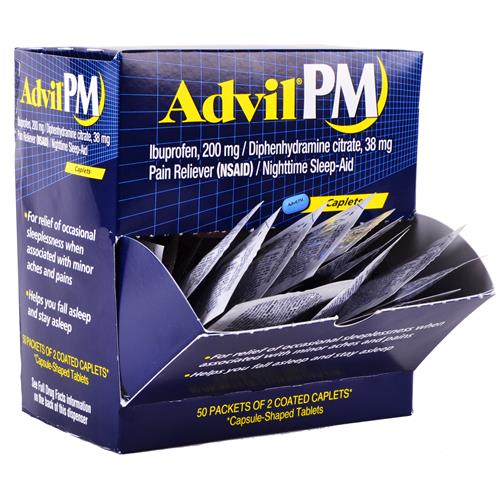 Wholesale Advil PM Coated Caplets in Counter Display