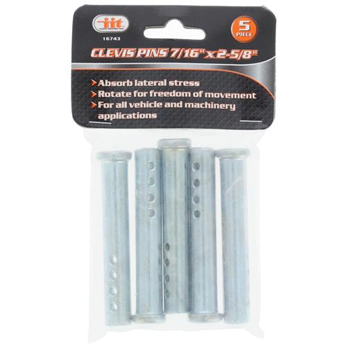 Wholesale 5pc Universal Clevis Pins 7/16" x 2-5/8"