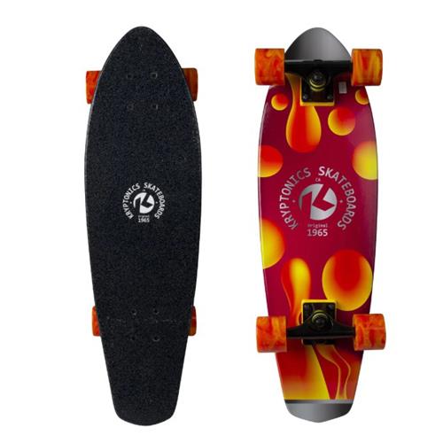 Wholesale KRYPTONIC 28'' SKATEBOARD CRUISER-SWIRLED LAVA DESIGN