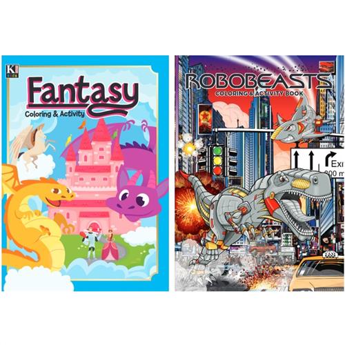 Wholesale KAPPA FANTASY-ROBOBEASTS COLORING & ACTIVITIES BOOKS