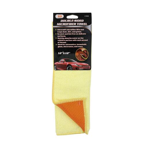 Wholesale IIT 12x12'' DOUBLE SIDED MICROFIBER AUTOMOTIVE TOWEL