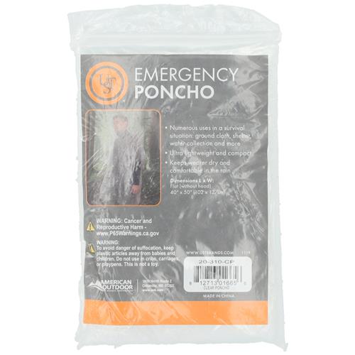 Wholesale UST CLEAR EMERGENCY PONCHO