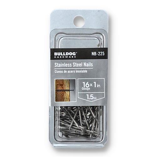 Wholesale 1.5OZ STAINLESS STEEL NAILS 16g 1''