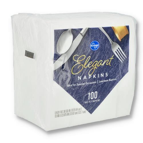 Wholesale KROGER ELEGANT 100CT 2-PLY NAPKINS 13x12.87''