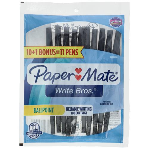 Wholesale Z11pk PAPERMATE BALLPOINT PENS BLACK INK 1MM (NO AMAZON SALES)