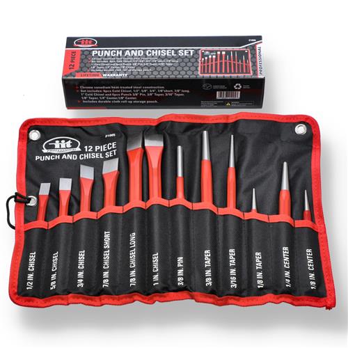 Wholesale 12pc PUNCH AND CHISEL CR-V SET-iit pro
