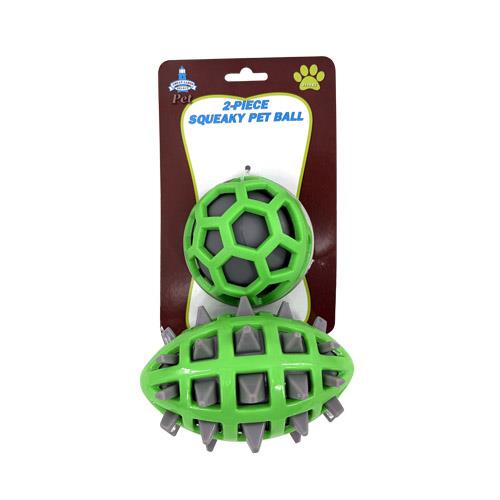 Wholesale GLS 2PC SQUEAKY PET BALL