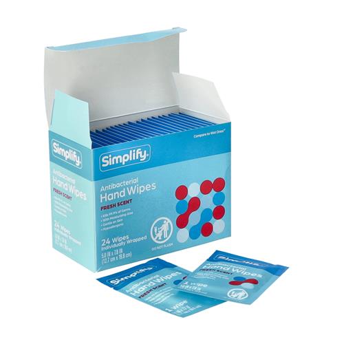 Wholesale Antibacterial  Moist Wipes 24ct