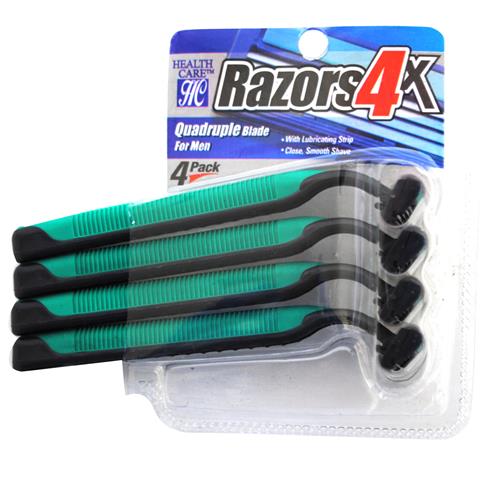 Wholesale Health Care Four Blade Men's Razor with Lubricatin