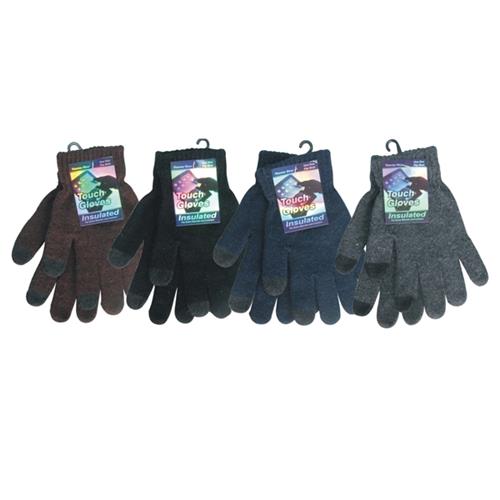 Wholesale TOUCH SCREEN GLOVES - ASSORTED COLORS