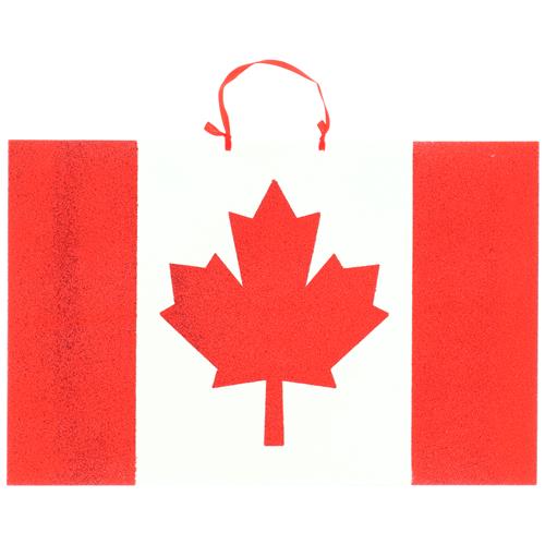 Wholesale 14x9'' CANADA FLAG GLITTER SIGN