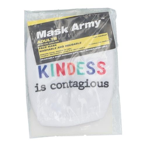 Wholesale 3PLY CLOTH FACE MASK KINDNESS IS CONTAGIOUS ADULT ADJUSTABLE SIZE
