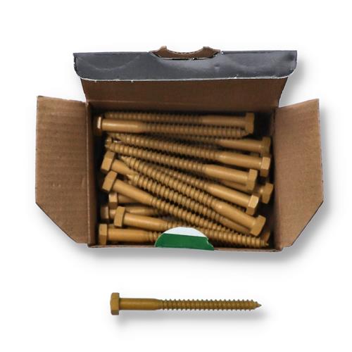 Wholesale DECK PLUS 25CT EXTERIOR LAG SCREW 5/16x3-1/2'' TAN COLOR