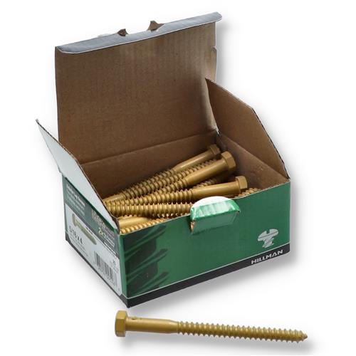 Wholesale DECK PLUS 25CT EXTERIOR HEX LAG SCREW 5/16x4'' TAN COLOR