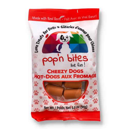 Wholesale Pop'n Bites Cheezy Dogs Dog Treat CD
