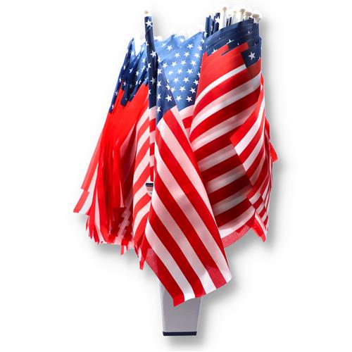 Wholesale 20.4x10.75' AMERICAN FLAG ON A STICK