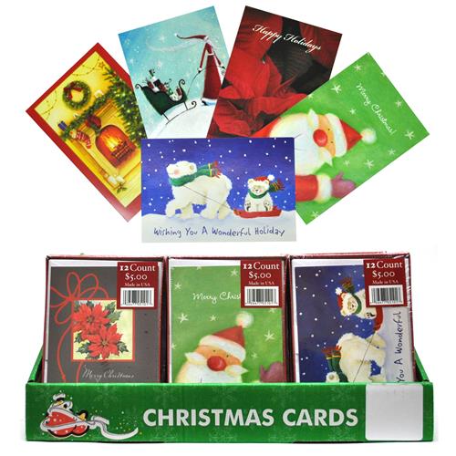 Wholesale Boxed Christmas Cards Assorted in PDQ