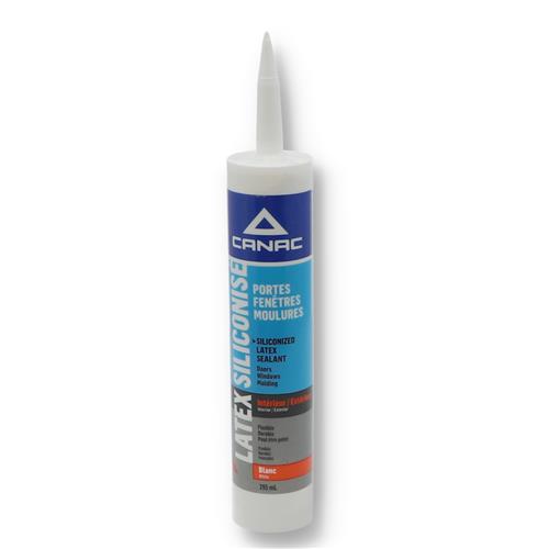 Wholesale 10.1OZ WHITE SILICONIZED LATEX CAULK