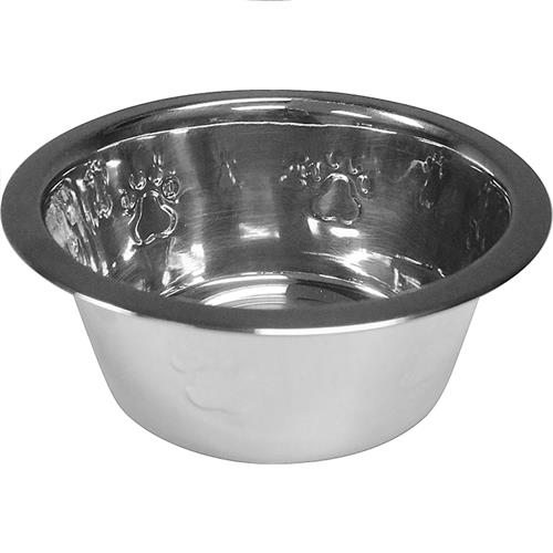 Wholesale 1qt STAINLESS PET BOWL-EMBOSSED3