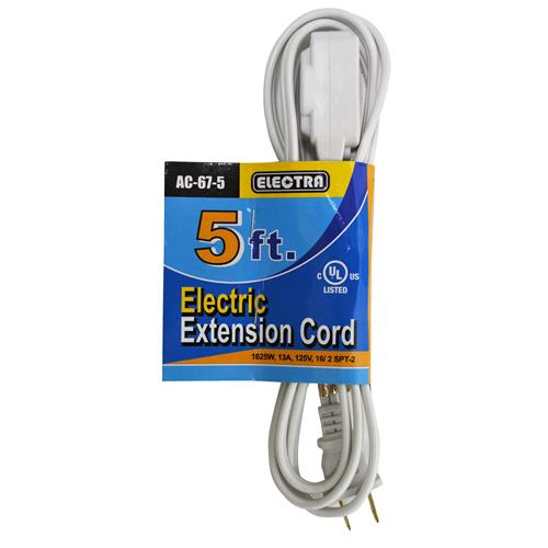 Wholesale Household Extension Cord 5Ft White GLW