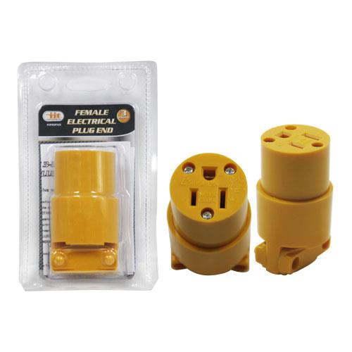 Wholesale 3 Prong Female Electrical Plug End