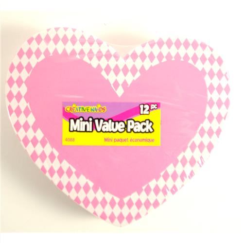 Wholesale Creative Hands Checker Heart Foam Stickers 12ct  4