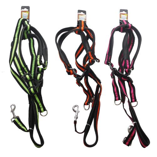 Wholesale ZLARGE ELASTIC LEASH & HARNESS GLW