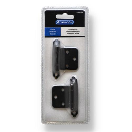Wholesale 2PK SELF CLOSING VARIABLE OVERLAY CABINET HINGES OIL RUBBED BRONZE