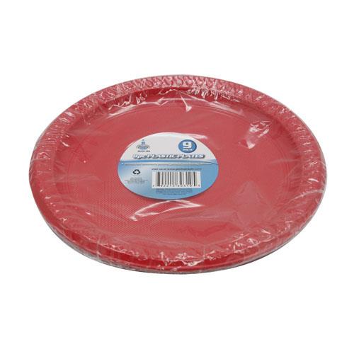 Wholesale z8pc 9" PLASTIC PLATES GLW