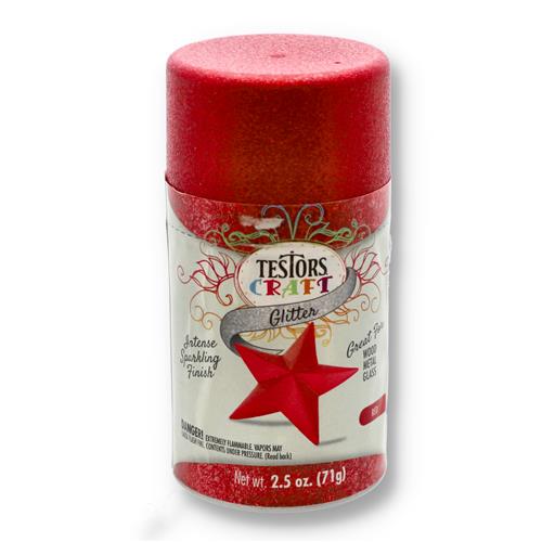 Wholesale TESTOR CRAFT 2.5OZ RED GLITTER SPRAY PAINT